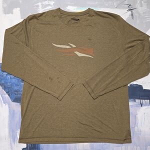Sitka Hunting Gear Shirt Mens XXL Brown Mud Long Sleeve Outdoors Crew Neck
